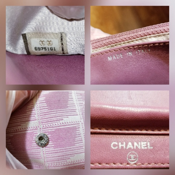 💗SOLD💗Auth Chanel Travel Line Chain Wallet - Picture 6 of 8